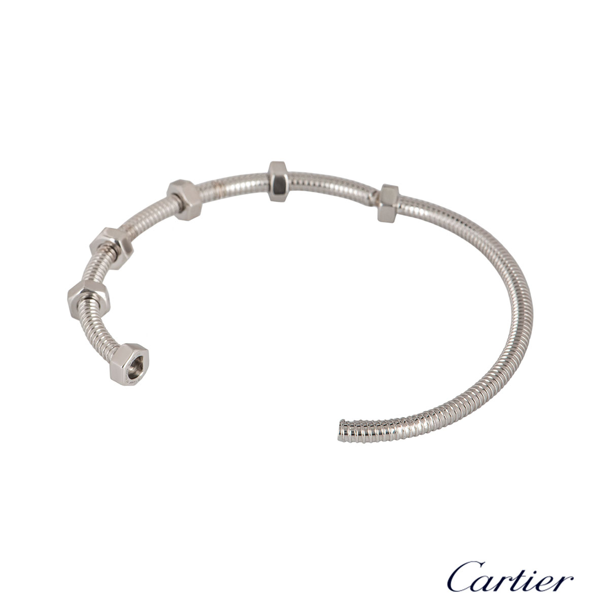 cartier ecrou bracelet how to open